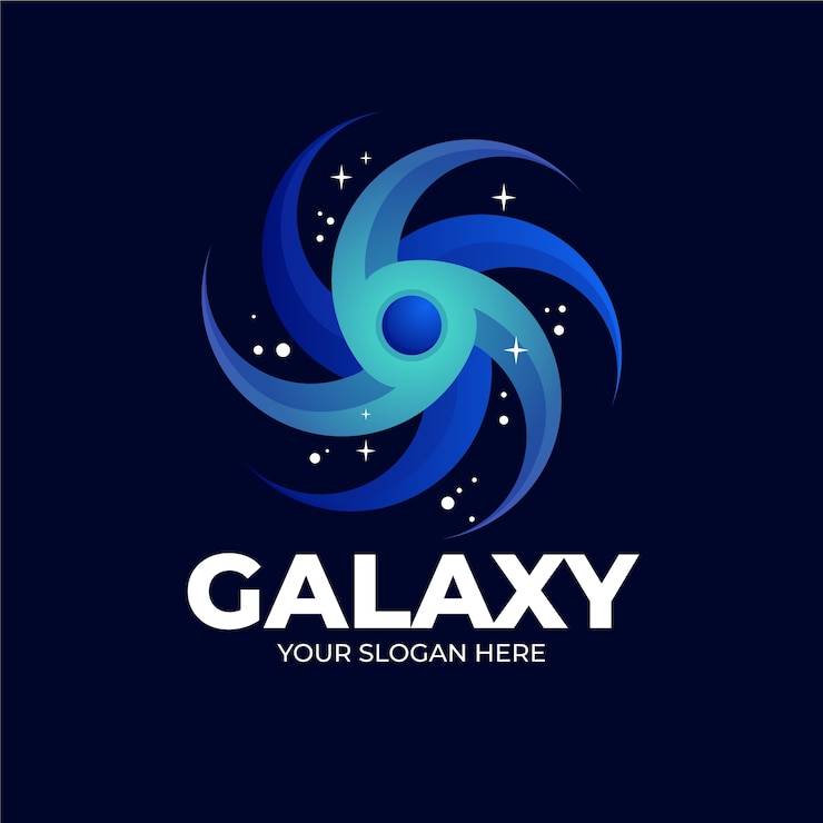 Gratis Vector sjabloon voor gradiënt galaxy-logo
