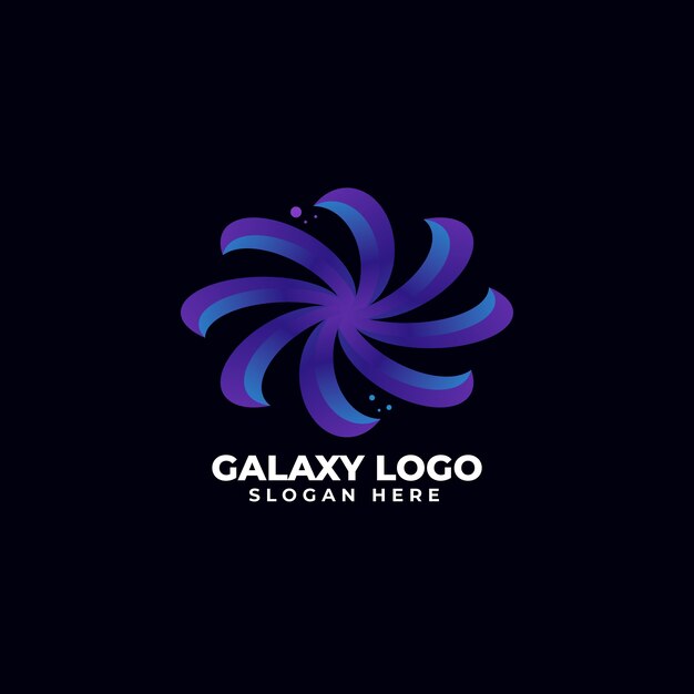 Sjabloon voor gradiënt galaxy-logo