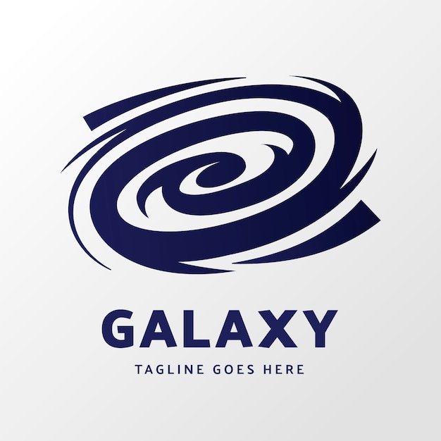 Sjabloon voor gradiënt gekleurd galaxy-logo