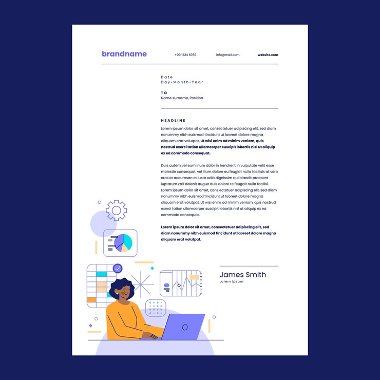 Gratis Vector sjabloon voor handgetekende gegevensanalyse