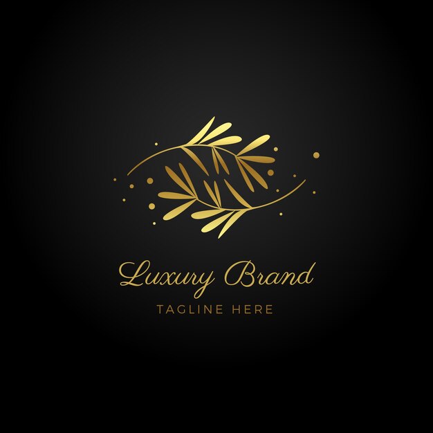 Sjabloon voor kleurovergang luxe logo