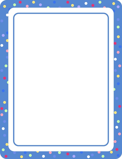 Sjabloon voor leeg blauw verticaal frame voor spandoek