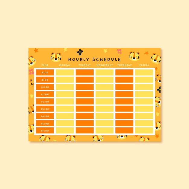 Sjabloon voor plat ontwerpschema