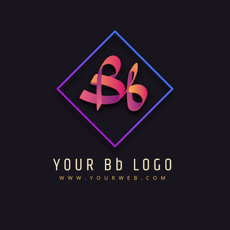 Gratis Vector sjabloon voor professioneel bb-logo