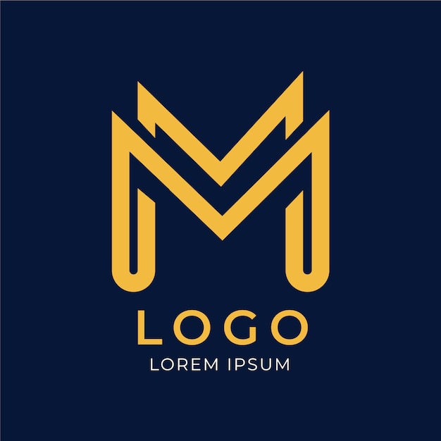 Sjabloon voor professioneel mm-logotype