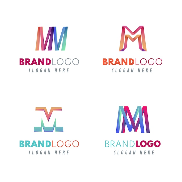 Sjabloon voor professioneel mm-logotype