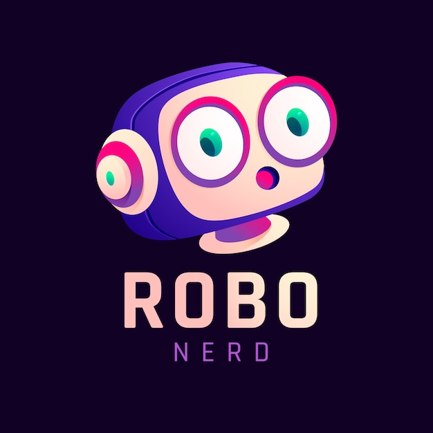 Sjabloon voor professioneel nerd-logo