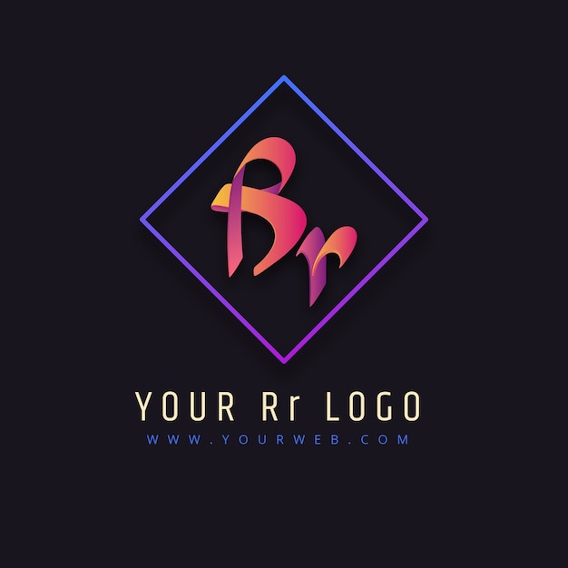 Sjabloon voor professioneel rr-logo