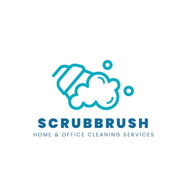 Sjabloon voor schoonmaakservice-logo
