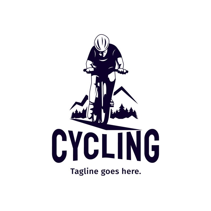 Gratis Vector sjabloonontwerp voor fietslogo