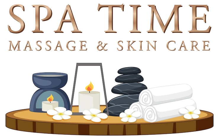 Gratis Vector sjabloonontwerp voor luxe spa-poster