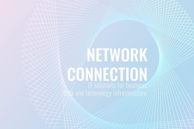 Sjabloonvector voor netwerkverbindingstechnologie in lichtblauwe toon