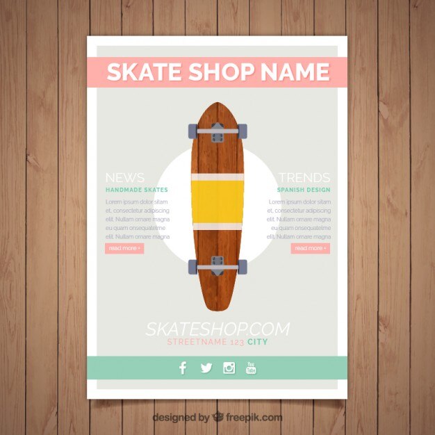 Skate brochure template