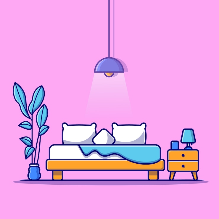 Gratis Vector slaapkamer illustratie