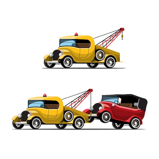 Gratis vector slepende auto's ingesteld