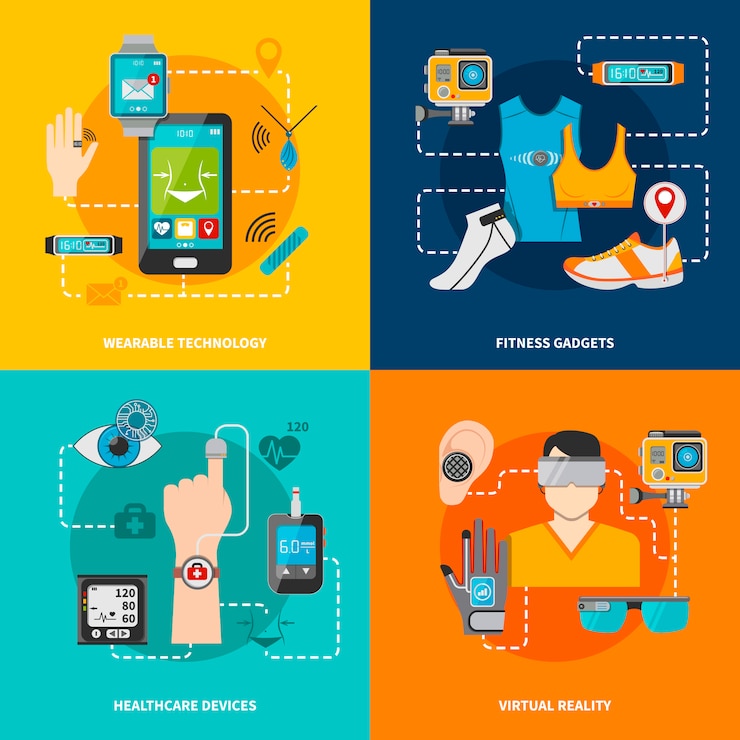 Gratis Vector slimme technologie ingesteld