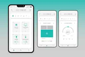 Gratis vector smart home-applicatie