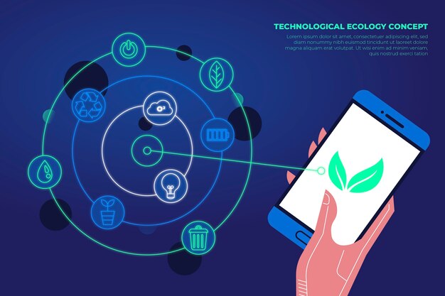 Smartphone-app voor ecologieconcept