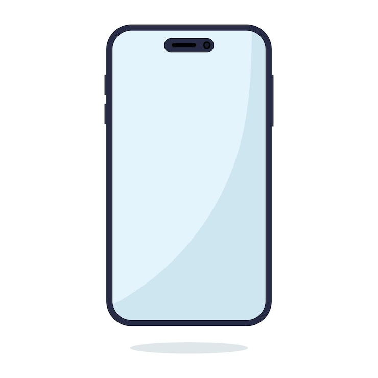 Gratis Vector smartphone platte stijl