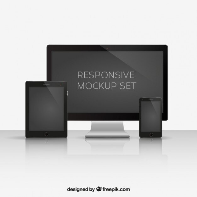 Gratis Vector smartphone, tablet en computer