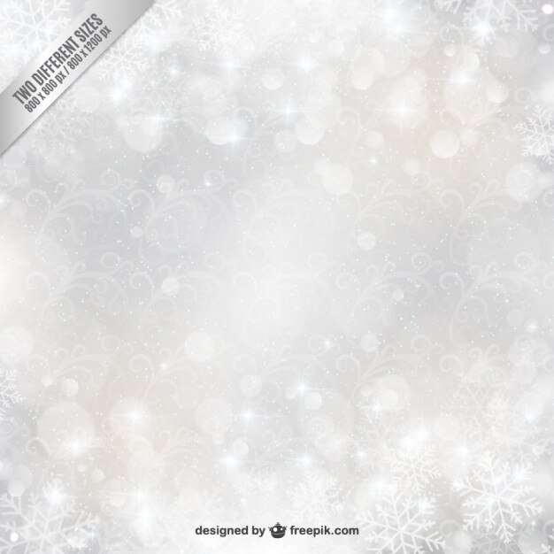 Gratis vector sneeuwvlok bokeh