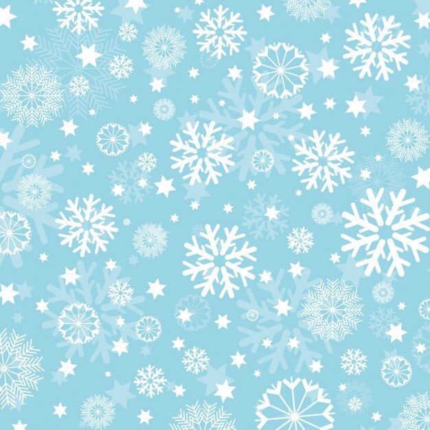 Gratis Vector sneeuwvlokken op lichtblauwe achtergrond