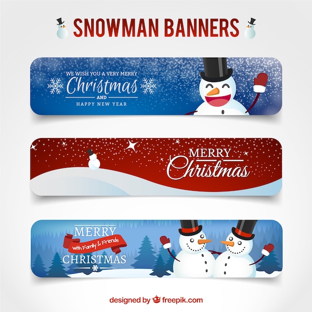 Snowman banners pakken