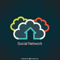 Gratis vector sociaal netwerk begrip