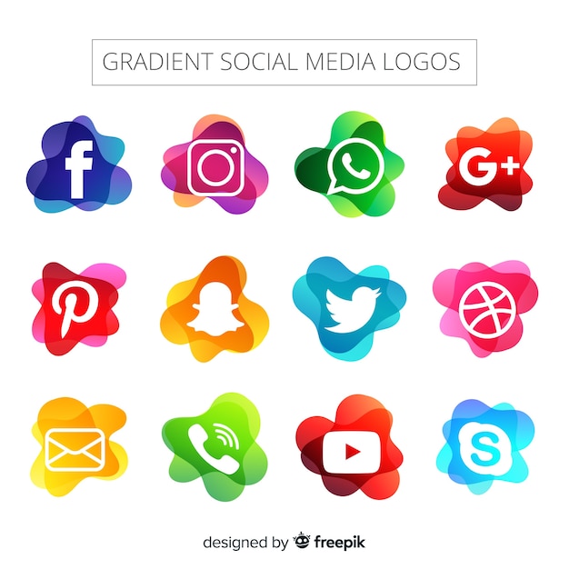 Social media logo collectie
