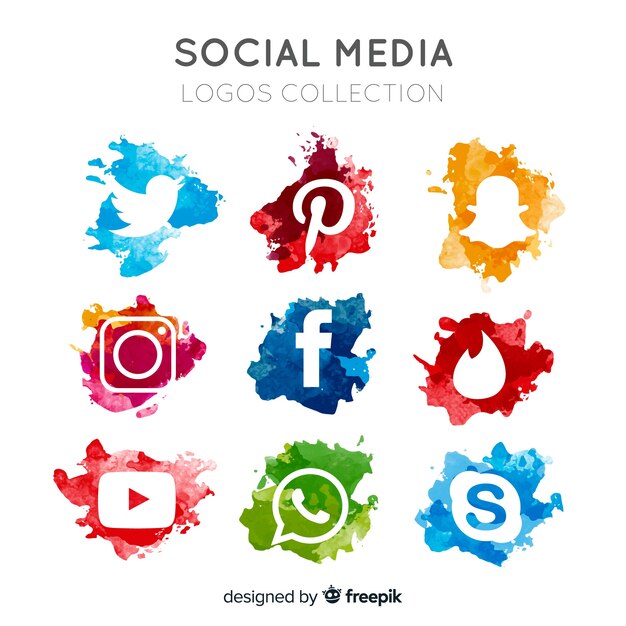 Social media logo collectie