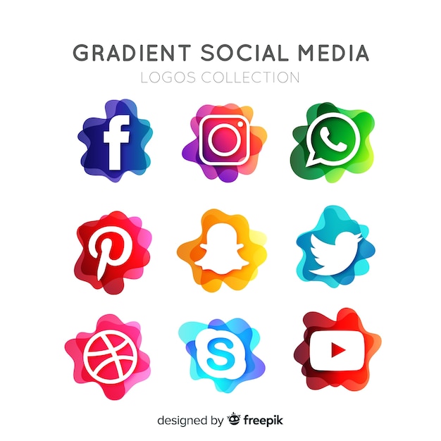 Social media logo collectie