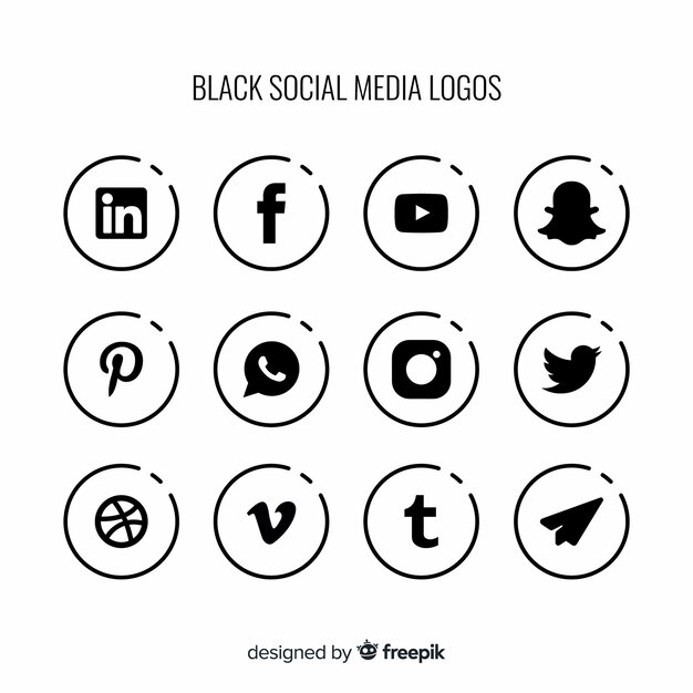 Social media logo collectie