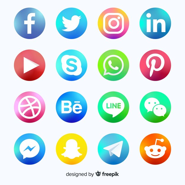 Social media logo collectie