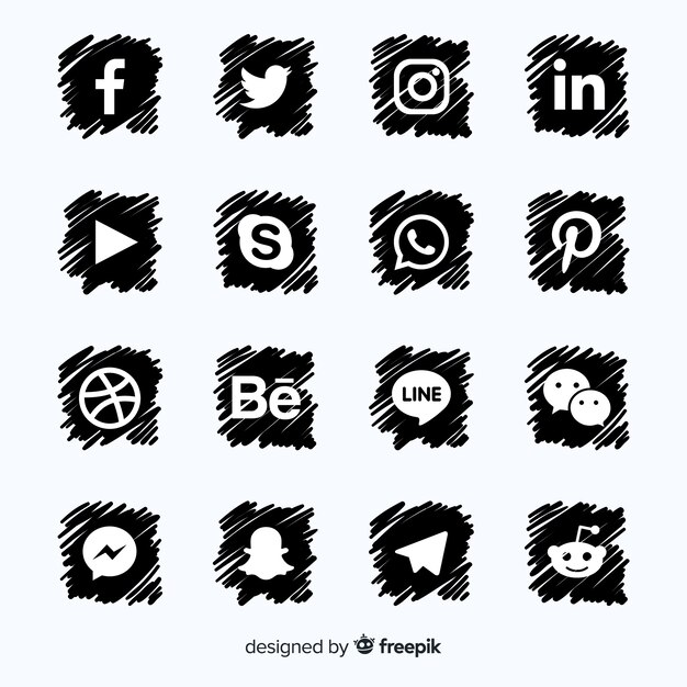 Social media logo collectie