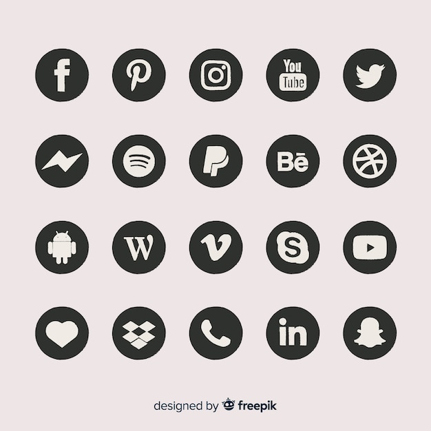 Social media logo collectie