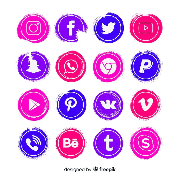 Social media logo collectie