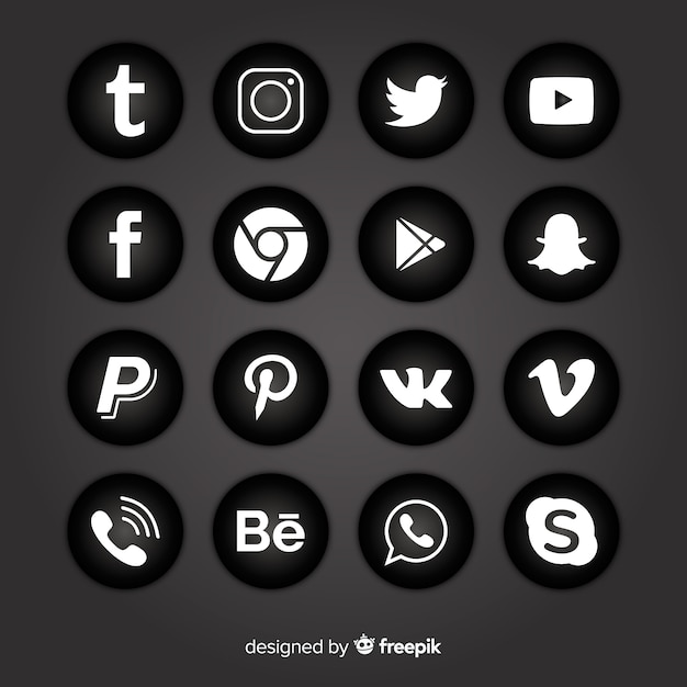 Social media logo collectie