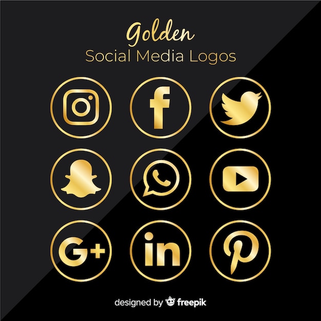 Gratis vector social media logo collectie