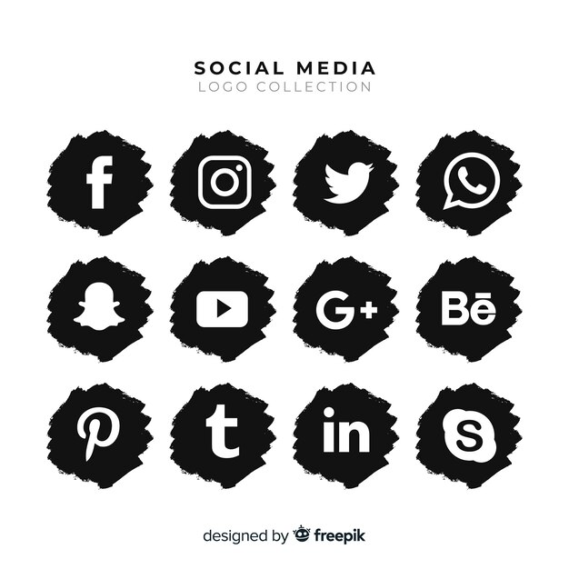 Social media logo collectie
