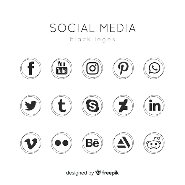 Social media logo collectie