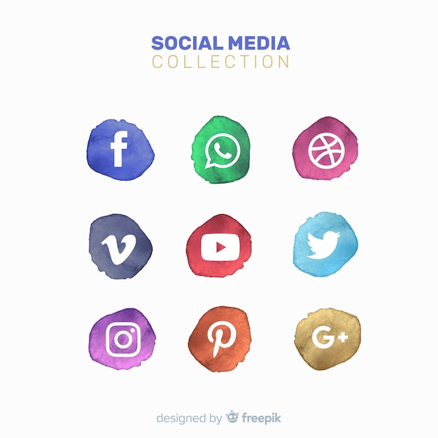 Social media logo collectie