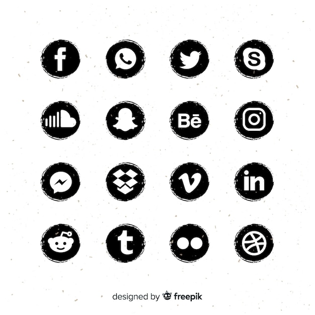 Gratis vector social media logo collectie