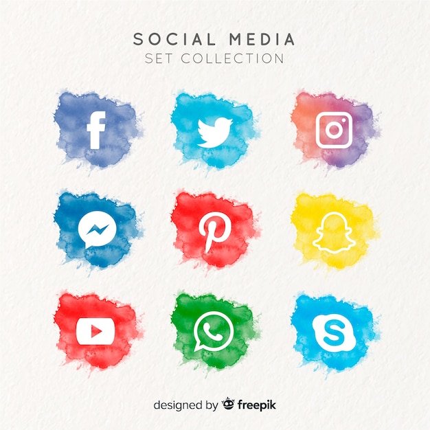 Social media logo collectie