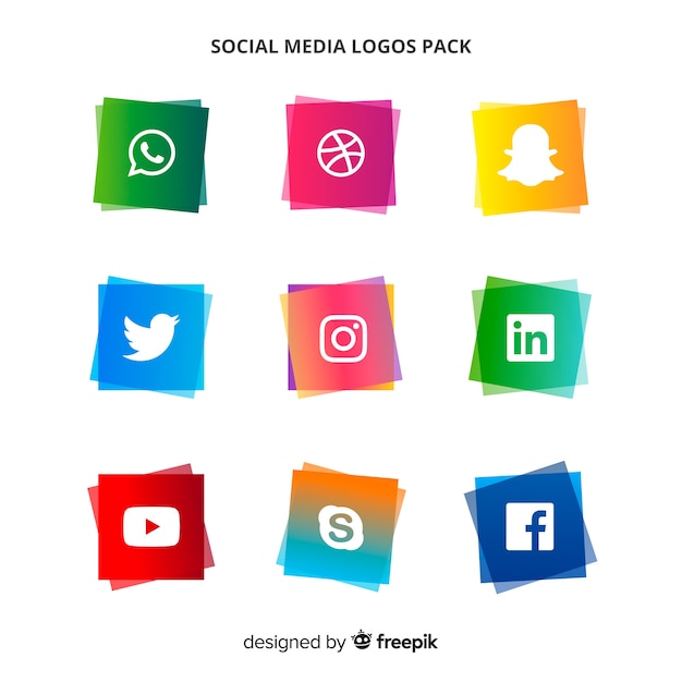 Social media logo collectie