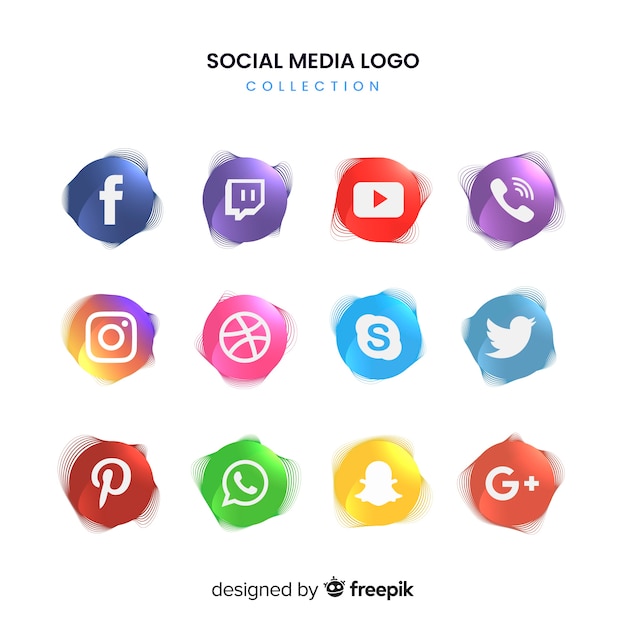 Social media logo collectie