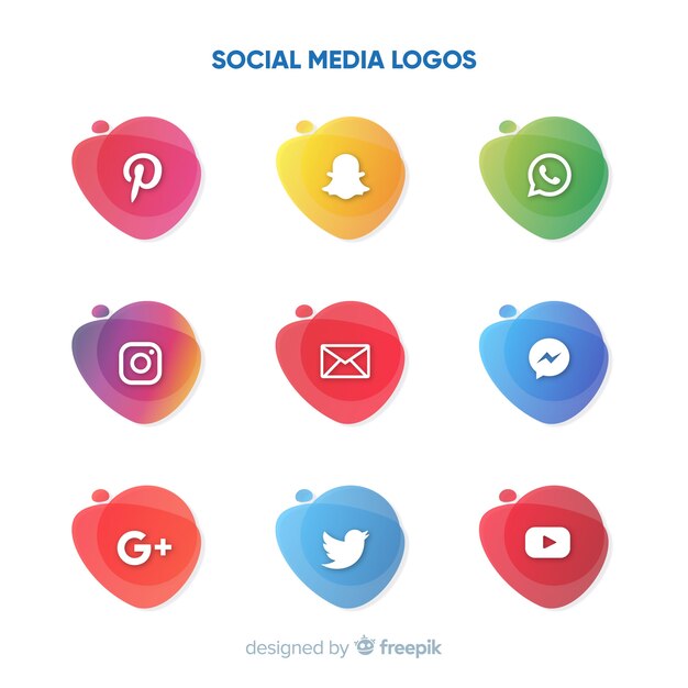 Social media logo collectie