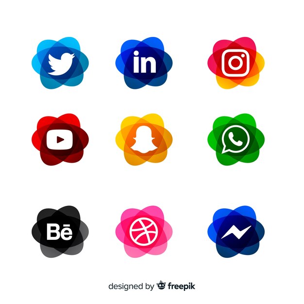 Social media logo collectio