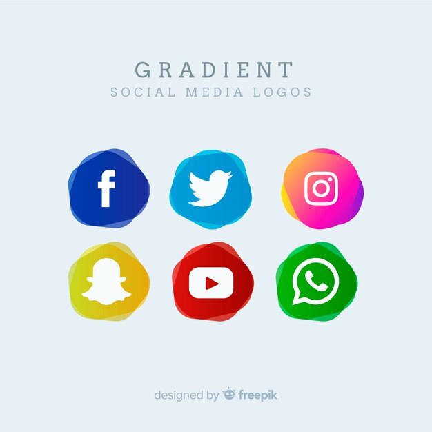 Social media logotype verzameling