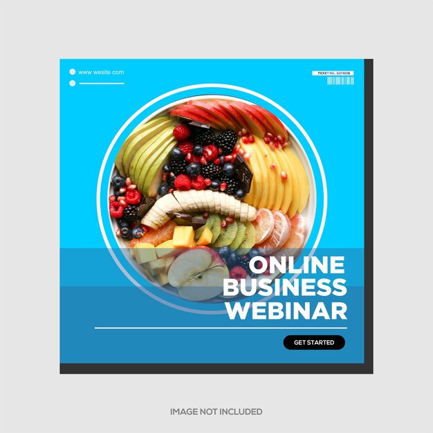 Social media template food design minimalistisch modern