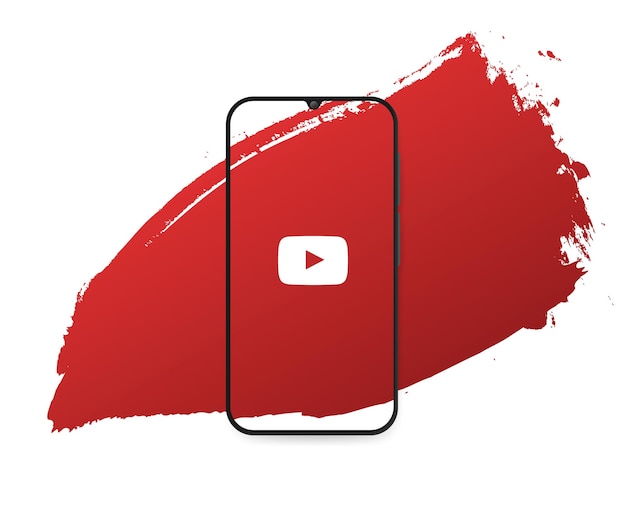 Gratis vector social media youtube splash